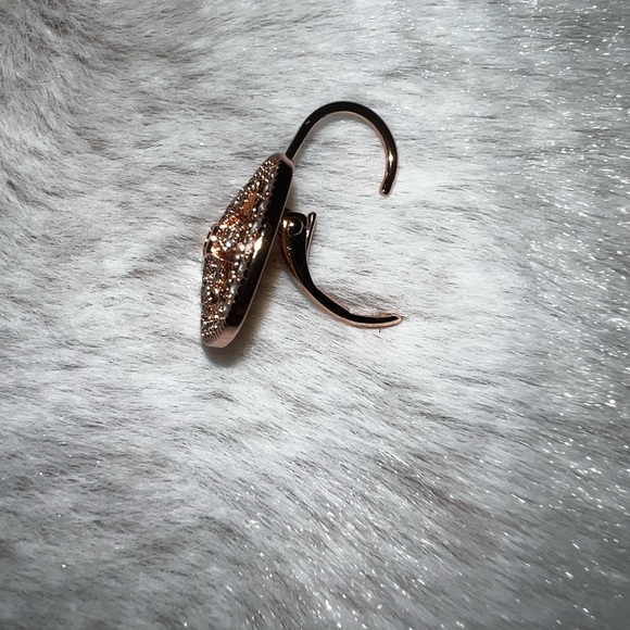 Park Lane rose gold drop earrings - Picture 2 of 3